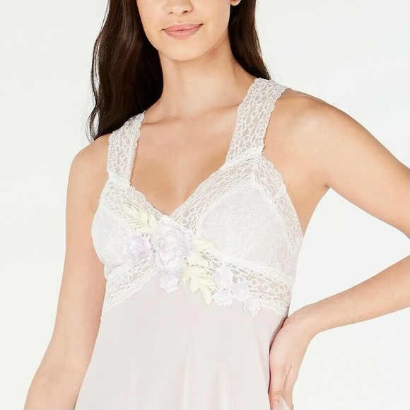 💜 Linea Donatella, Lavender Sherelle Babydoll Thong & Midnight Wrap Robe Set - Picture 10 of 16